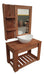 DF Hogar Vanitory With Support Shelves 60cm + Sink + Mirror 1