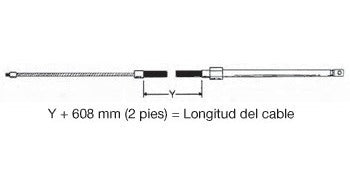 Cable De Direccion De 3,35m De Vaina Para Caja Fayva 1000 4