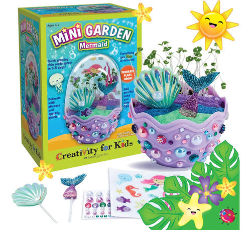 Kit Terrario De Sirena Manualidades Regalos Mini Jardín 0