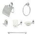 D'accord Milano 6-Piece Accessory Set with Chrome Metal Rod 1