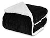 Luxury Flannel Sheepskin Quilt 2 1/2 Pl Black 0