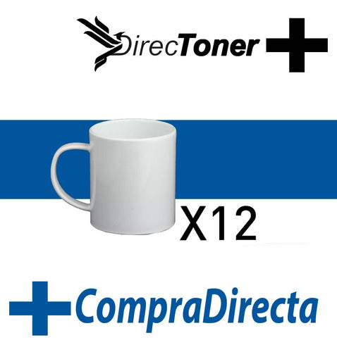 Directoner Plastic Straight Sublimation Mugs - 12 Units 1