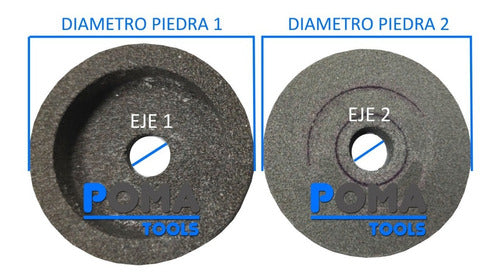 Pomatools Piedras Afilar Cortadora Fiambre Systel 330 Nacional Ksc 1