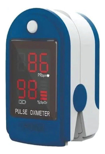 Maverick Oximeter Pulse Saturation Monitor Spo2 Cms50dl Led Blue/White 0