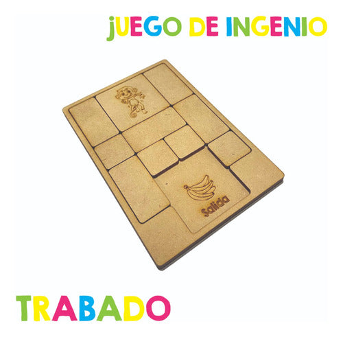 Juego Didáctico De Ingenio Trabado Grande - Mdf Niños 1