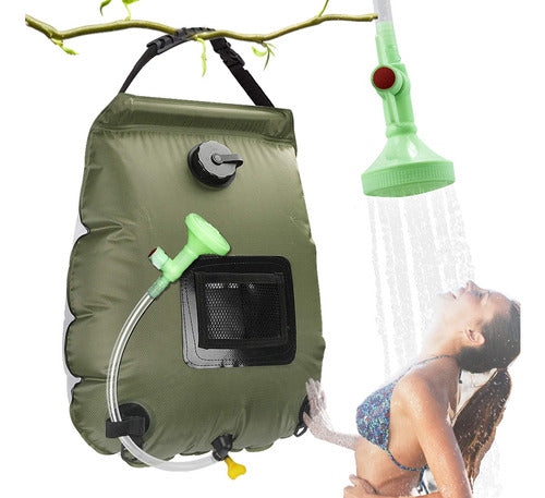 Enjylaif Solar Shower Bag, Camping Shower Bag With Heating, 20 Liters 0