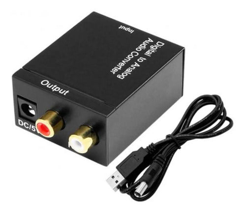 ANC+ Digital to Analog Audio Converter Coaxial Optical RCA Aux 1