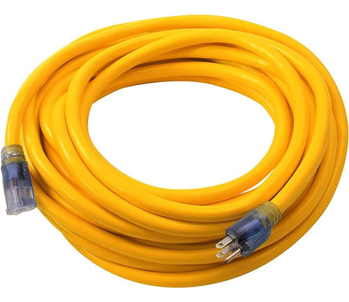 Dewalt 50' 12/3 Sjtw Cable De Extensión Iluminado Amarillo 0