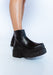 Majuras Calzados Black Smooth Platform Ankle Boots for Women with Square Toe 5