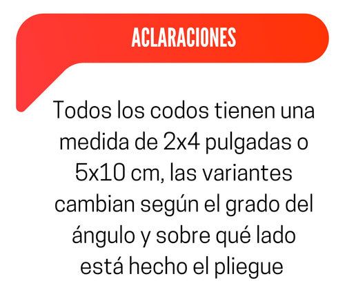 Generic Codo 2x4 Pulgadas O 5x10 Cm En Color Negro Zinguería C25 4