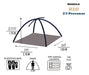 Arizona Rio 3 Person 2500mm UV Protection Breathable Tent 2