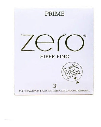 Prime Zero Ultra Thin Condoms 6 Boxes X 3 Units 0