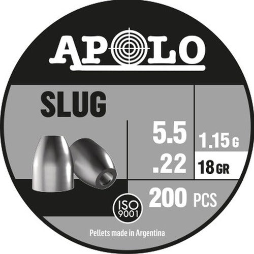 Apolo SLUG 5.5mm 18gr x200 Pellets 0