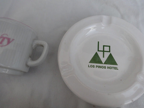 Lote Taza Antiguo Publicitario Hotel Alojamiento Telo 2