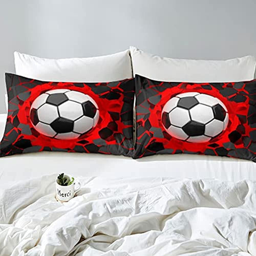 Feelyou Football Bed Linen Set with Duvet Cover 4