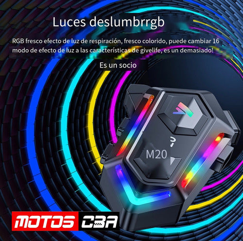 Intercomunicador Moto Mixio Y20max Manos Libres Motoscba 7