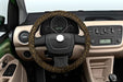 Iael Brown and Black Animal Print Steering Wheel Cover 38cm Afelpado 2