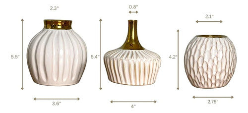 Maloje Olivia Collection - Galvanized Ceramic Vases 4