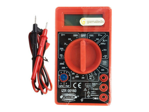 Zurich Digital Multimeter Tester ZR 160 with Buzzer 9V 0