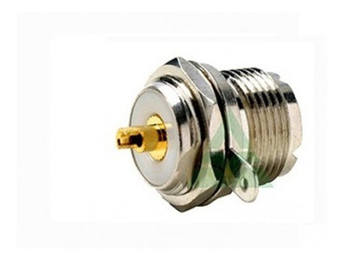 Conector Pl259 Hembra   Para Chasis Con Tuerca 0