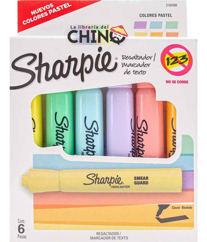 Sharpie Accent Tank Highlighter Set X6 – Pastel Colors 2023 0