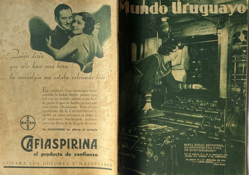 Mundo Uruguayo N° 812 Carlos Gardel En  Cuesta Abajo  1934 0