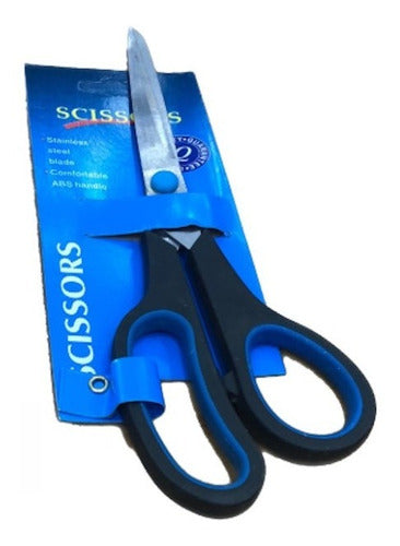 Large Steel Scissors 23cm Black with Red 5