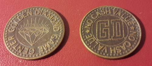 Token Ficha 2 Game Golden Diamond, Ne210 1