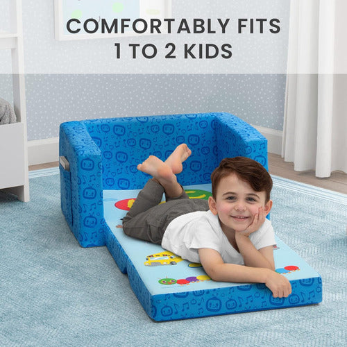 CoComelon Cozee Flip-Out Chair - Convertible Sofa for Kids 3