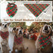 Cherpet Christmas Dog Bandana - Cute Plaid Snowflake Scarf 2