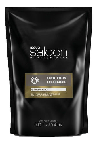 Issue 6 Shampoo Golden Blonde Matizador Cabello Dorado 900ml 1