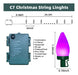 Anycosy Christmas Lights, 29.5 Feet, 60 LED C7 Lights, Function 1