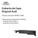 Cubierta De Capo Audi 8v0-821-169-d 1