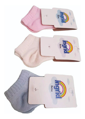 Baby Short Patterned Socks Set of 6 Assorted Pairs Art 736 0