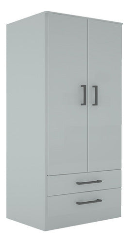Orlandi Bahia 61cm 2-Door 2-Drawer Wardrobe Closet 12