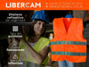 Libercam Reflective Safety Vest Fluorescent for Motorcycle and Car 2