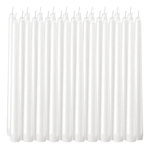 Pliadvbu 10-Inch High Dripless Conical Candles - 30 Pack 0