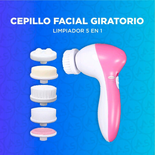 Generic Electric Facial Cleansing Brush Massager 5 In 1 1