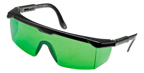 MakerParts Laser Safety Glasses Green Anti-Scratch Adjustable Temples 0