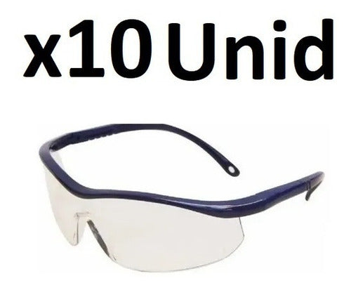 X10 Libus Argon Elite Transparent Safety Glasses Anti-Scratch 0