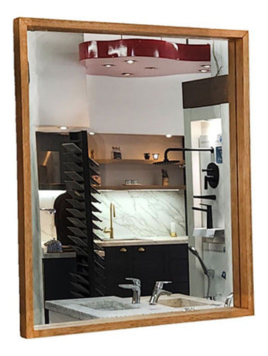 Eucalyptus Framed Mirror 60x70 for Bathroom 0