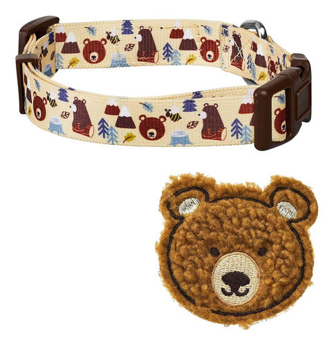 Blueberry Pet Funny Bear Collar Adjustable for Dogs with Detachable Decoration 3