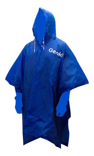 Set of 12 Waterproof PVC Rain Poncho Capes with Hood 0