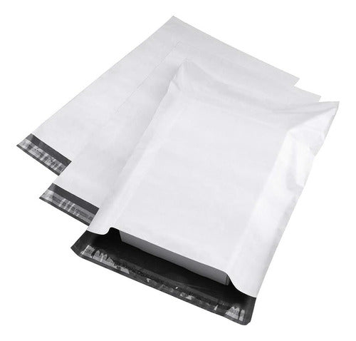 Stendy White E-commerce Shipping Bags 25x35 with Adhesive x100 0