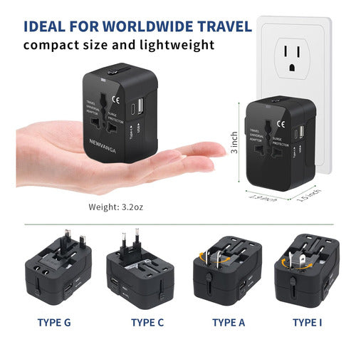 LIANSING Universal All in One Wall Charger Adapter 4