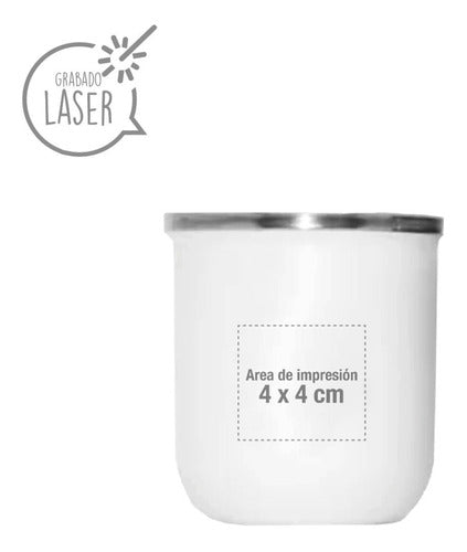 Personalized Laser-Engraved Stainless Steel Thermal Mate Set with Straw 14