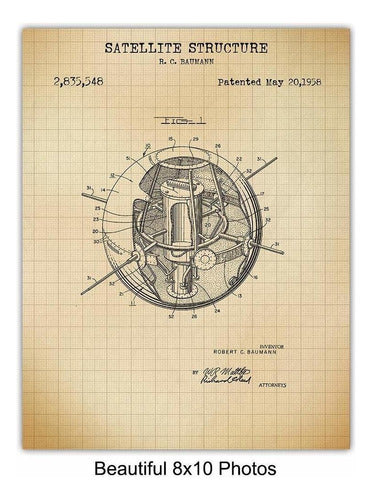 Yellowbird Art & Design Nasa Space Exploration Patent Art Prints - Vintage Wall Art 3