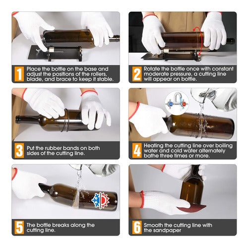 MDKAVE Glass Bottle Cutting Kit - Complete Manual Set 3