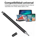 Cashcoin Optical Stylus Double Tip for Tablets iPad Cellphones 1