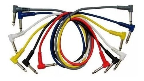 Leem Pack X6 Cables Plug Angular - Plug Angular 30 Cms CPML2 0